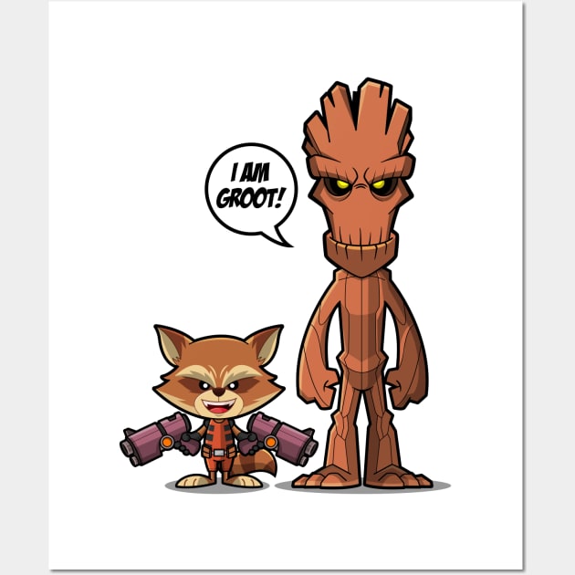 I am Groot Wall Art by Popon85